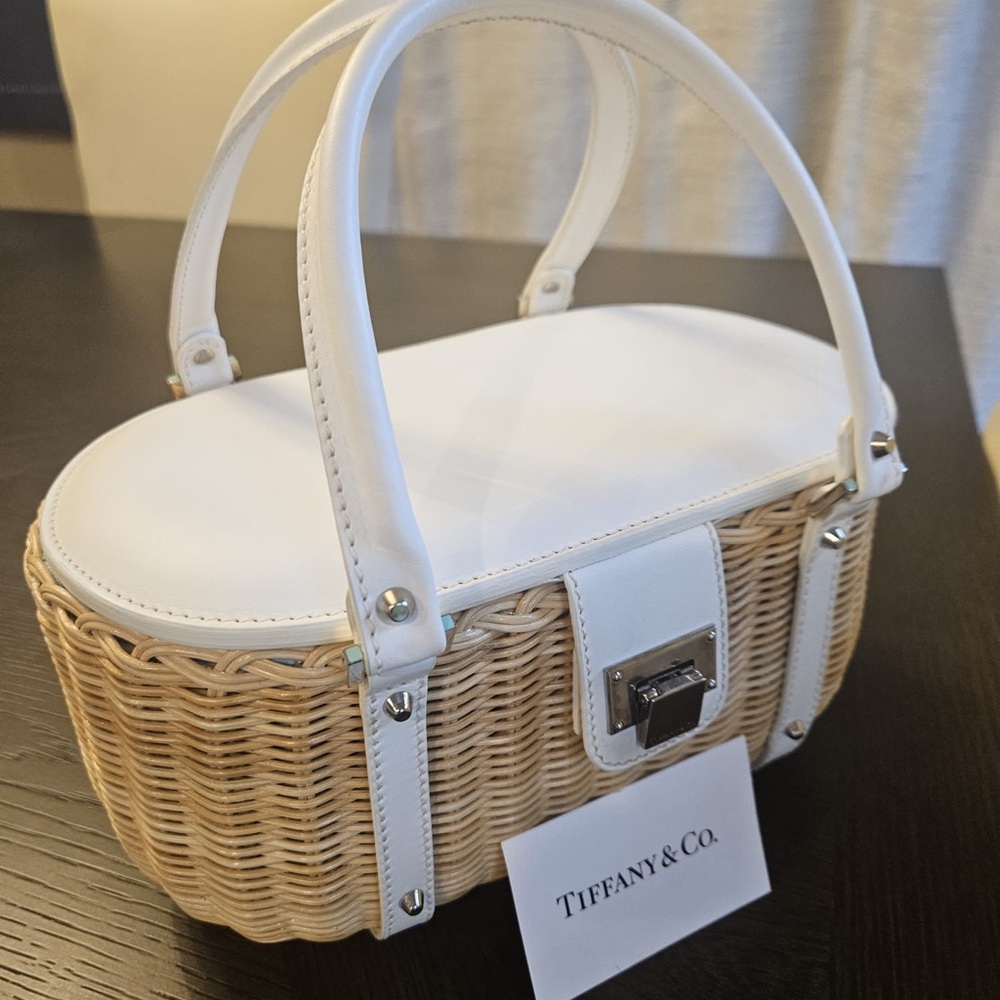 Tiffany & Co. Mini White and Tan Bags